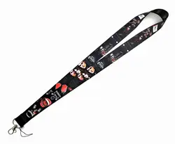 Cartoon Vampire Diaries Key Lanyard ID Badge Holders Animal Phone Neck Straps with Keyring Phone Accessories D070