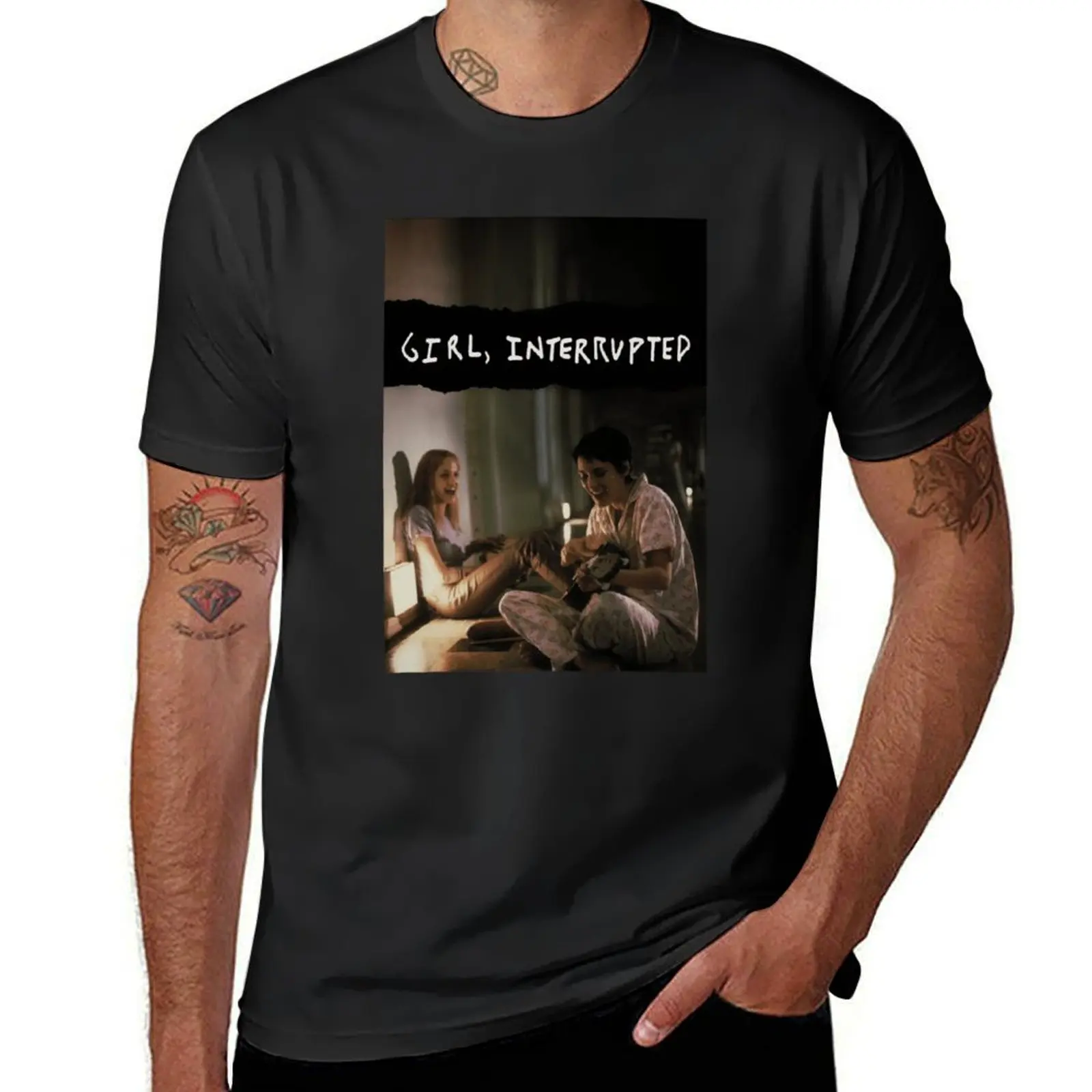 

Girl Interrupted 90s movie Poster T-Shirt shirts graphic tees vintage t shirts cheap stuff fitted t shirts for men