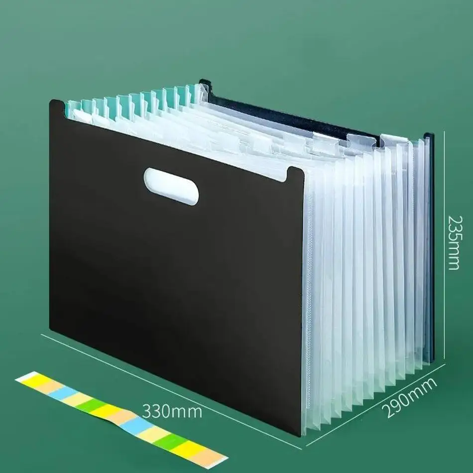 A4 Data Storage Desk Organizers Office Portable Folder School Stationery Multi-layer Standing Test Paper Bag Vertical Organ