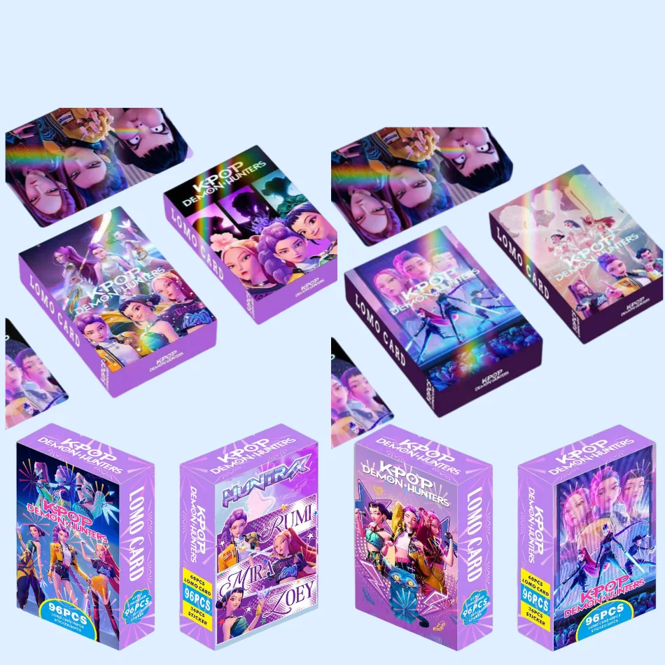 30 pçs kpop demon hunters cartões laser K-POP bruxa caça série dos desenhos animados colecionáveis cartão de negociação ventilador acessórios # Cor: 30pcs Laser