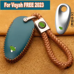 For Voyah FREE 2023  Car Key Bag Case Wallet Holder Leather Cover Key Chains Interior Accessories