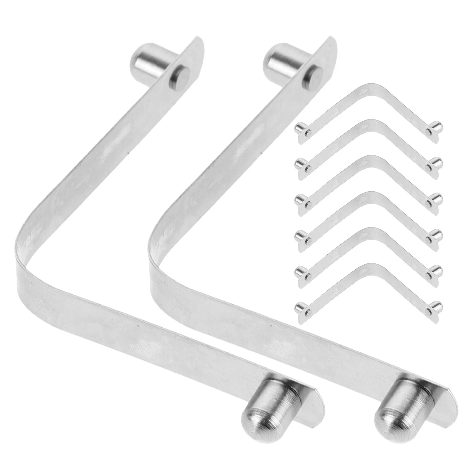 

8pcs Cleaning Accessories Stainless Steel V-Shaped Heavy Duty Clips Universal For Skimmer Nets Brush Handles Leaf Rakes Vacuum