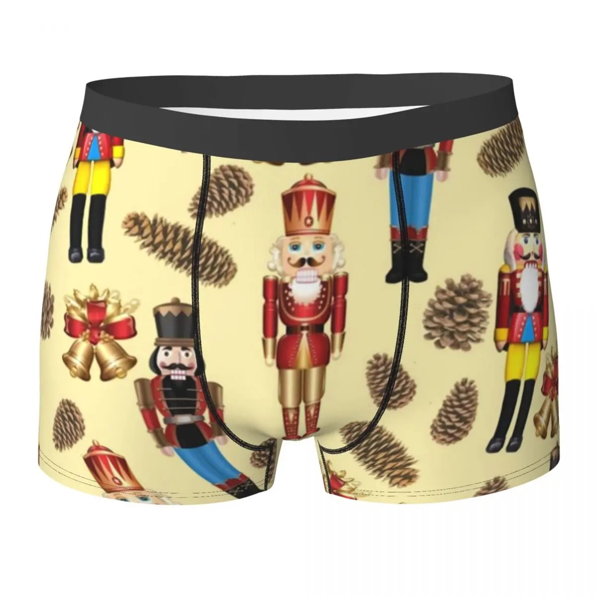 Nutcracker Underwear Pine Cone Design Sublimation Boxershorts Hot Males Panties Elastic Boxer Brief Birthday Present