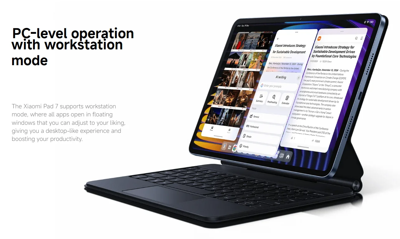 Xiaomi Pad 7 Global Version 11,2'' 144Hz 3,2K Display Snapdragon 7+ Gen 3 Octa-Core-Prozessor 8850mAh – Detail 8