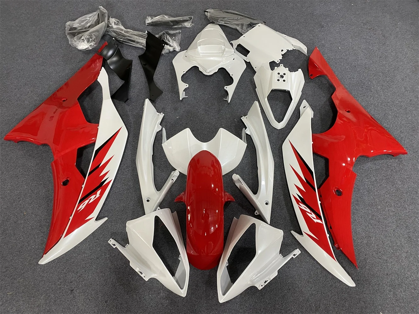 Motorcycle fairing suitable for R6 2008 2009 2010 2011 2012 2013 2014 2015 2016 body fairing White red Motorcycle shell