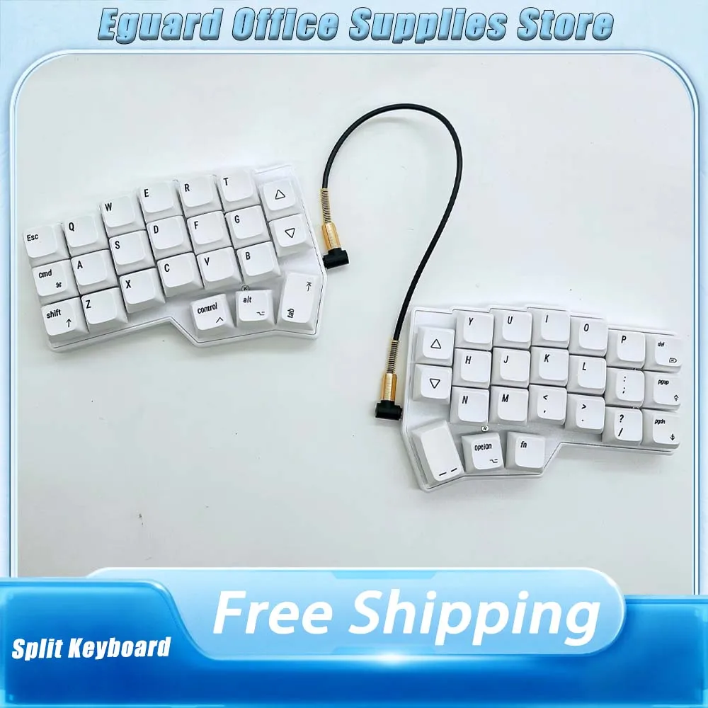 Corne V4 Split Mechanical Keyboard Kit Wired Keyboard RGB Hot Swap Ergonomic Customize Gaming Keyboard Support Vial PC Accessory