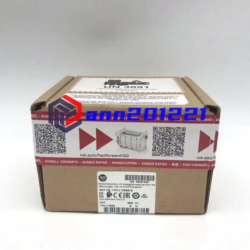 

1PC 1763-L16BBB 1763L16BBB SER B MicroLogix 1100 16 Point New Expedited Shipping