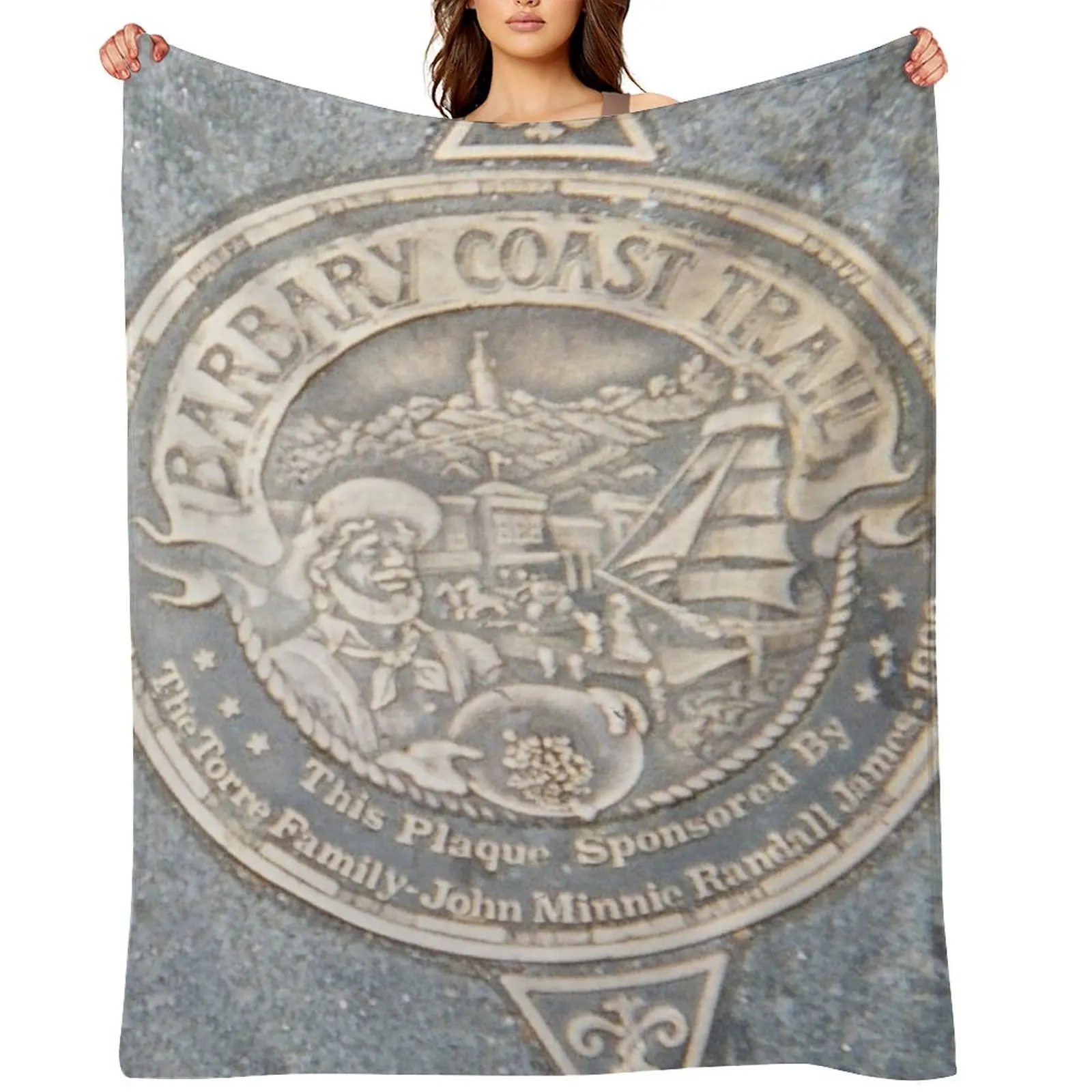 

Barbary Coast Throw Blanket for sofa Loose Vintage Softest Blankets