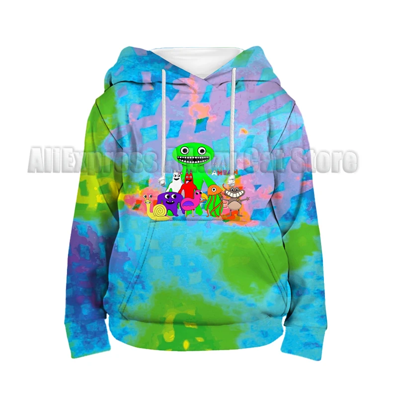 Sudadera con capucha de Anime Garten of Banban para niños, ropa de dibujos animados, Sudadera de Manga, Top informal para bebé