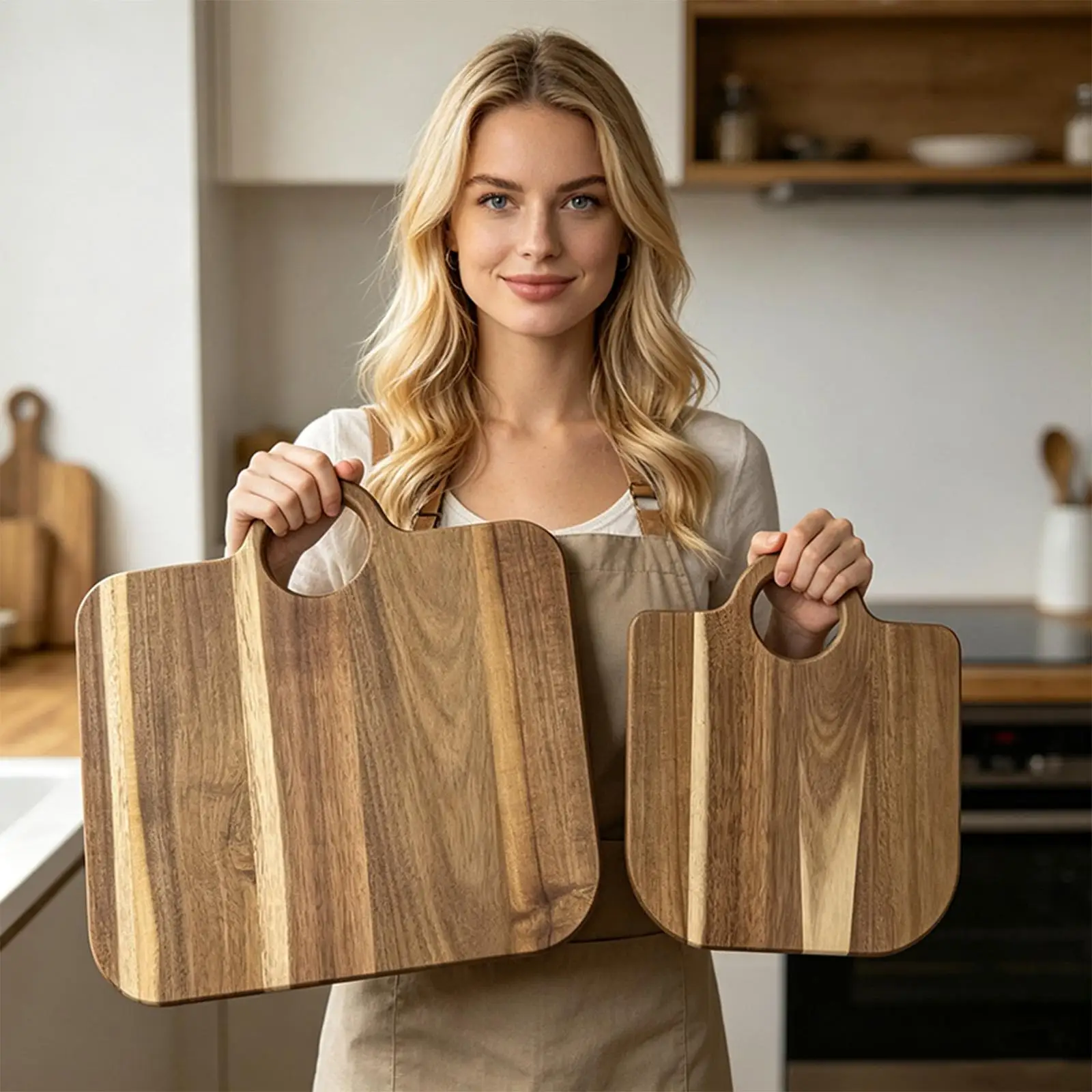 Kitchen Cutting Board Non-Slip Decorative Bag Shape Basket Shape Meat Cutting Board For Home Counter BBQ Meal Prep Food Meat view 2