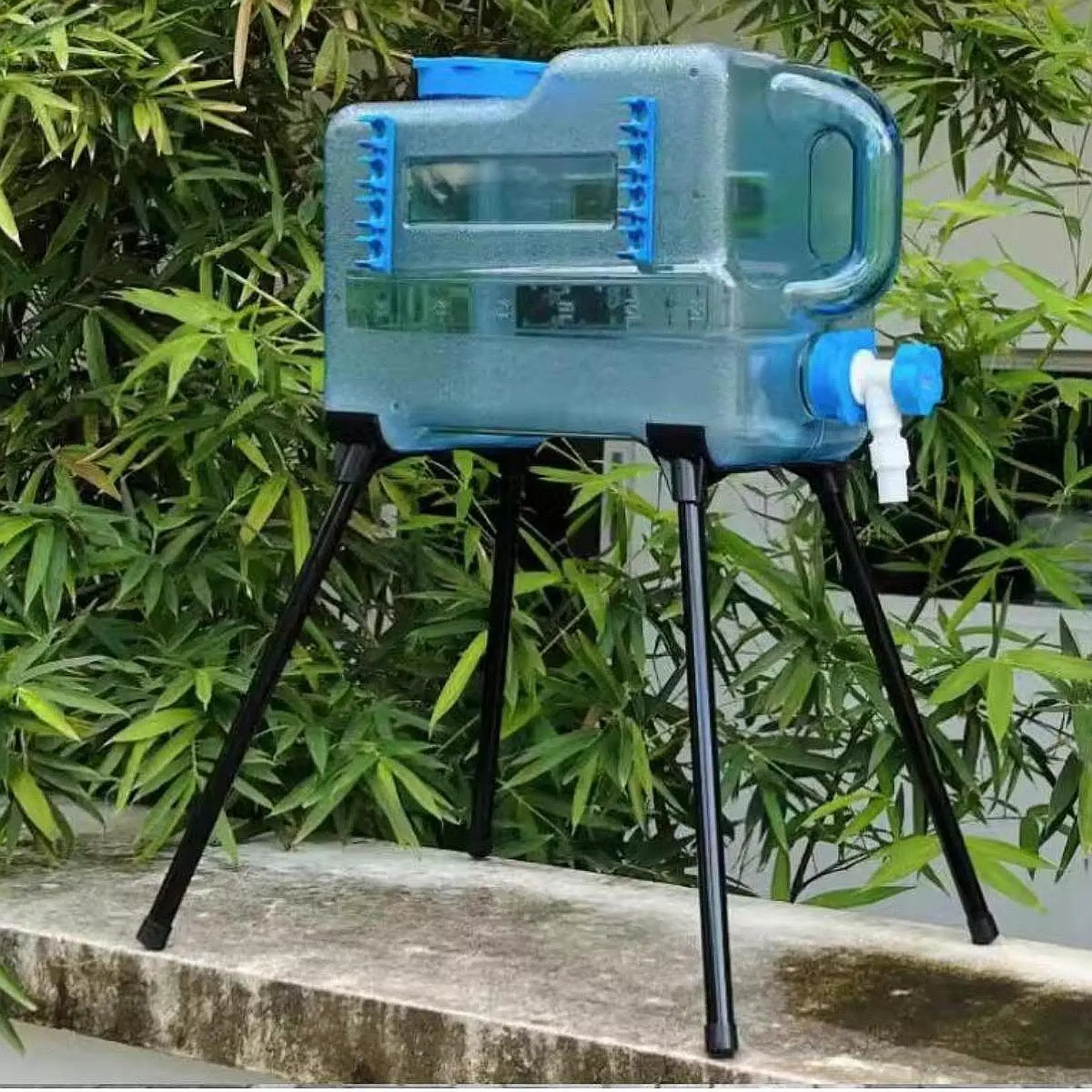 Camping Water Container Stand Luggage Rack, Folding Detachable Box Stand Cooler Holder for Outdoor Fishing Barbecue Travel