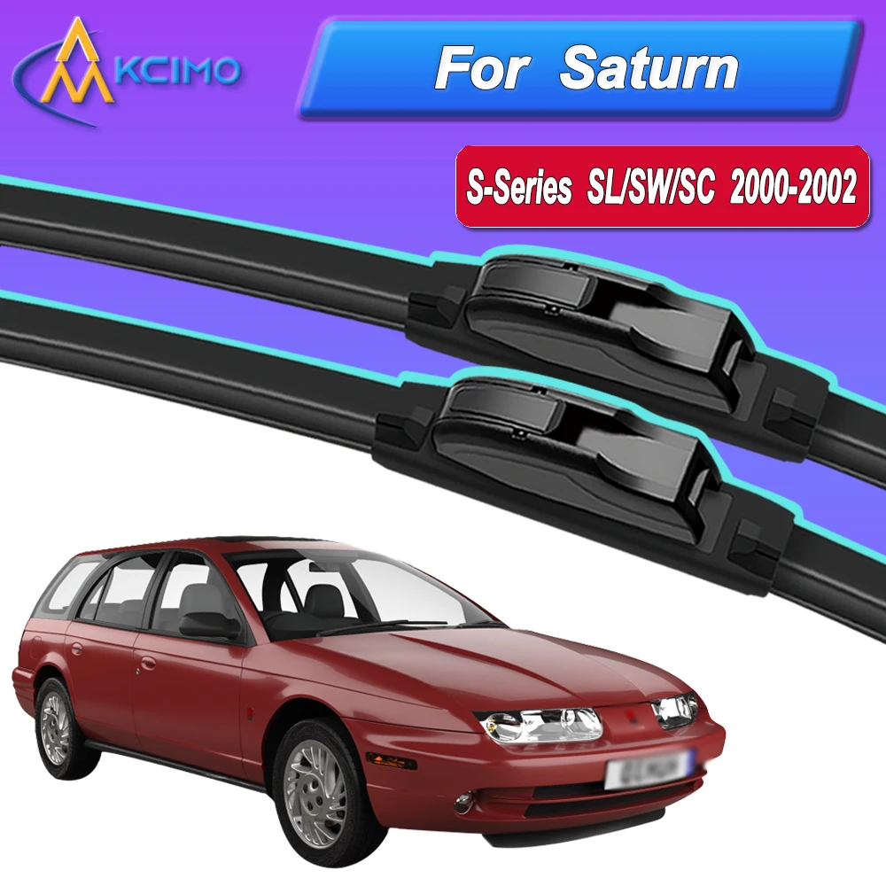 

Silicone Car Wiper Blades for Saturn S-Series SL SW SC 2000-2002 - All Weather Silent Wiper Blades, Quick Release Clip