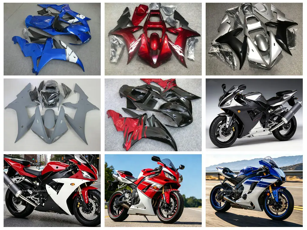4 Gift new ABS fairing kit for Yamaha YZF1000 R1 2002 2003 car accessories can be customized