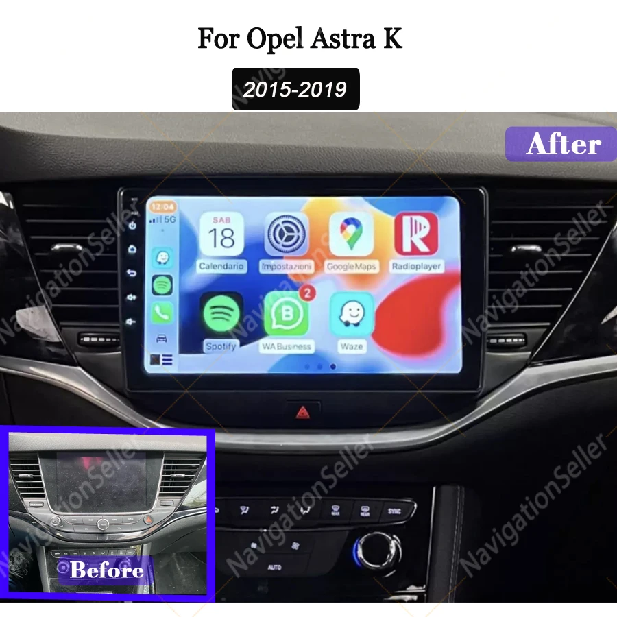 

Carplay Screen For Opel Astra K 2015 2016 2017 2018 2019 Android Multimedia Video Player GPS Navigation Stereo Head Unit Youtube