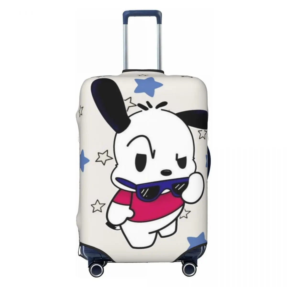 

Custom Funny Anime Pochacco Luggage Cover Protector Washable Travel Suitcase Covers