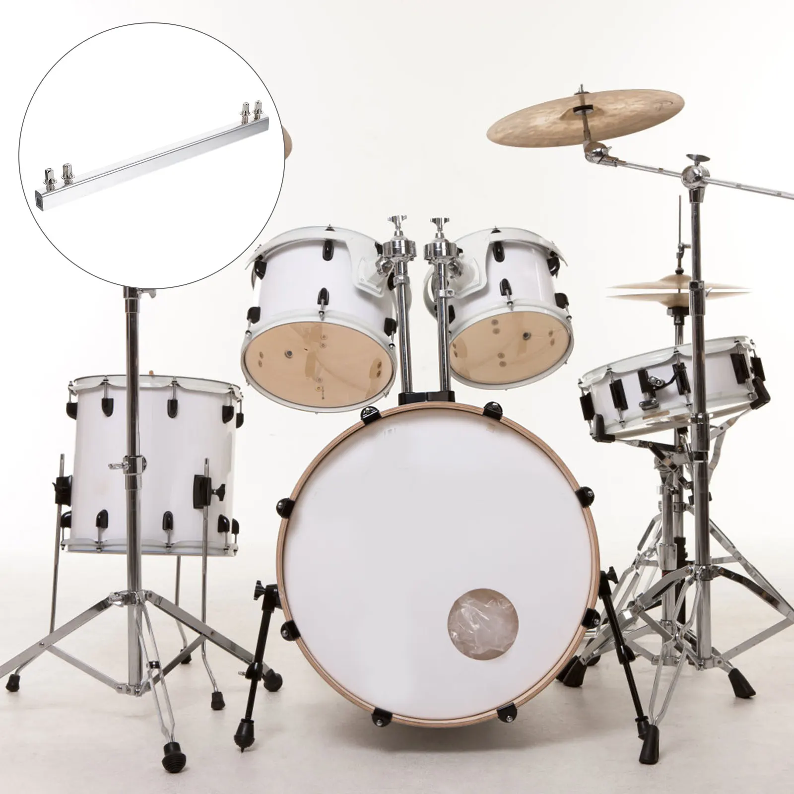 

Metal Pedal Drive Shaft For Double Kick Durable Linkage Connector, High Stability, Easy Installation, Compatible With Most Kits,