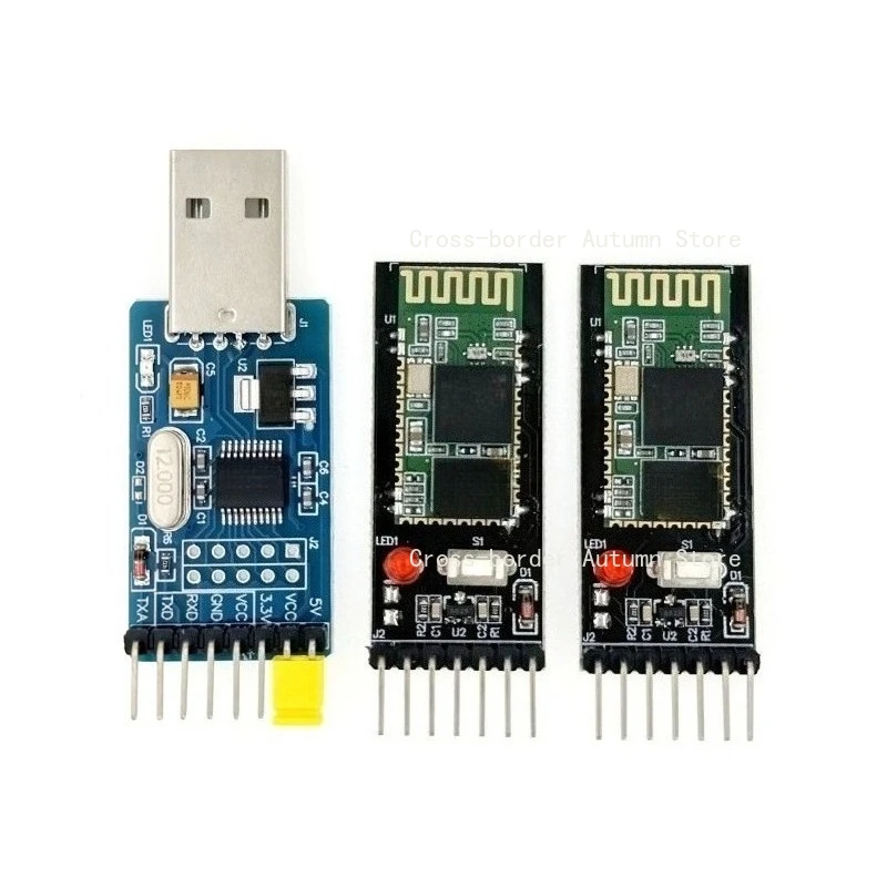 HC-05 Bluetooth Module Kit USB To TTL Serial Adapter with 2PCS Bluetooth Serial Module Compatible with Arduino