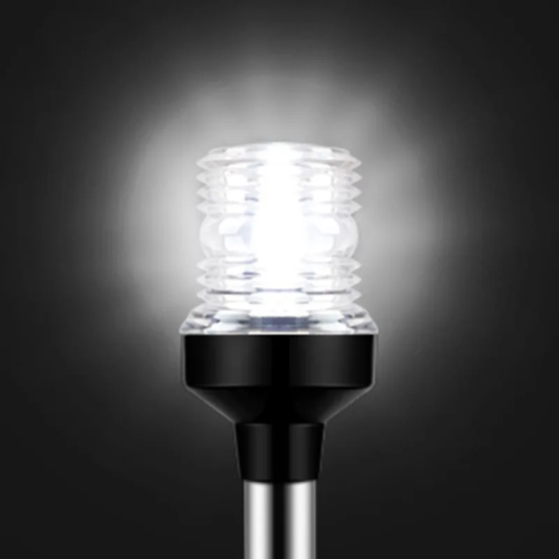 Anchor Light Boat Bimini Stern Light Boat Round White Light Emitting Diode Folds Down
