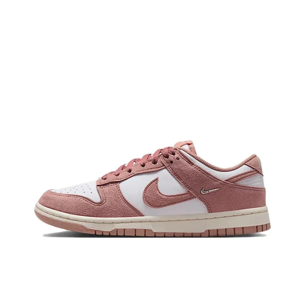 Nike Dunk Fabric Cushioning Low top Skateboard Shoes Women's White Pink IB4417-102