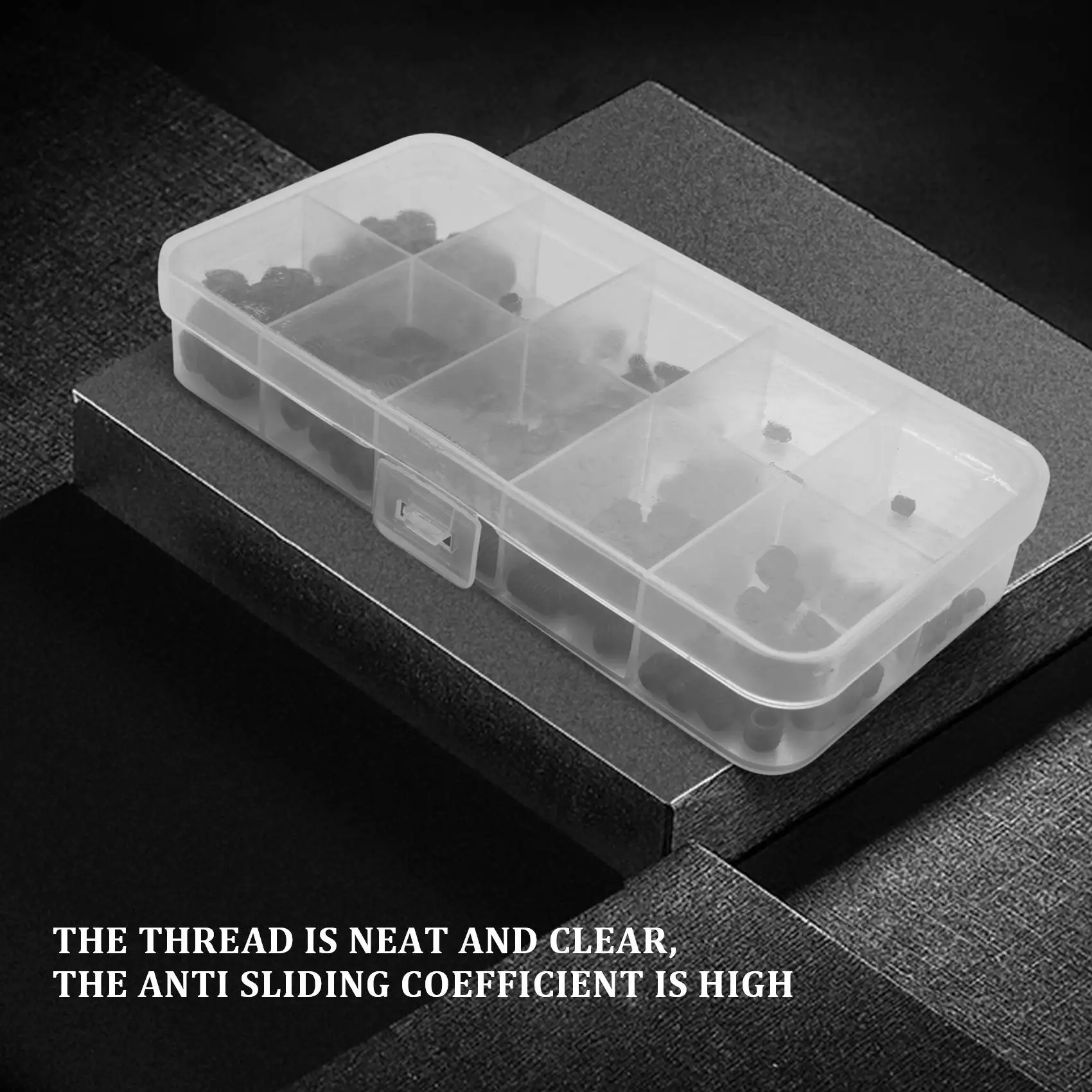 Head Socket Screw Set 200PCS M3 M5 M6 M8 Hex Head Socket Hex Grub Screw Set Assortment Kit(Black Alloy Steel)