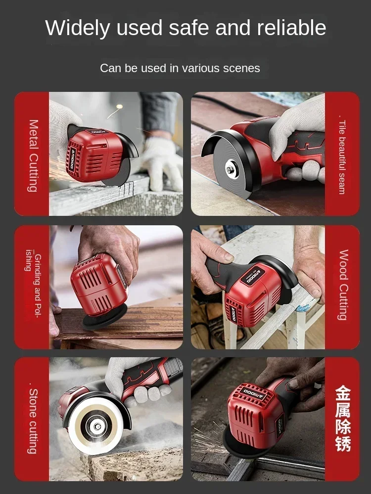 Precision Mini Cutting Discs for Lithium Electric Angle Grinders – Complete Accessories for Wood, Metal, Stone, and Tile Cutting