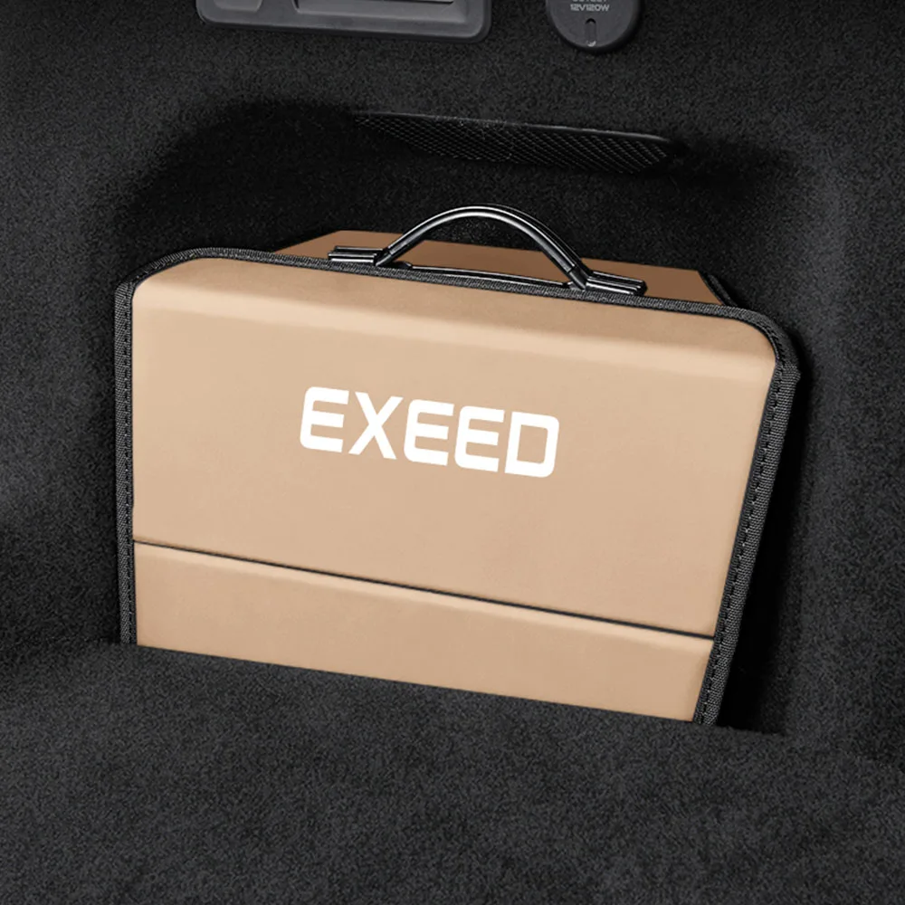 

For EXLANTIX ET EXEED STERRA ET 2024 2025 Side Storage Box Of Trunk Car Modification Accessories Original Color Leather Fabric