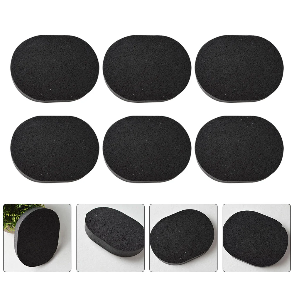 10 Pcs Face Wash Sponge Powder Puff Facial Cleaning Makeup Remover Black Skin Care Tools