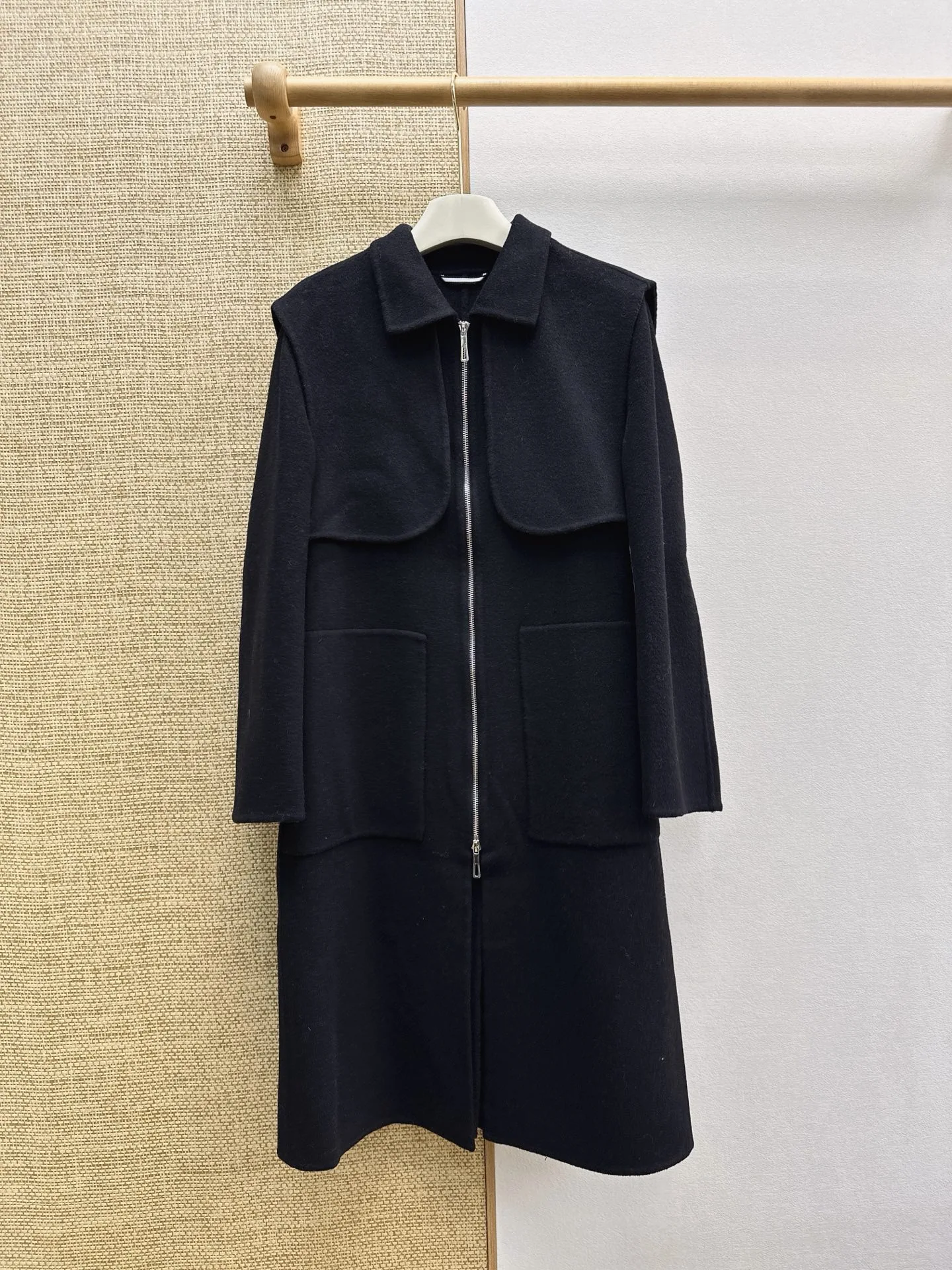 Women Fall Winter New 2 In 1 Long Double Faced Wool Coat Handmade Double Sided Woolen Jacket Casual Elegant Outerwear
