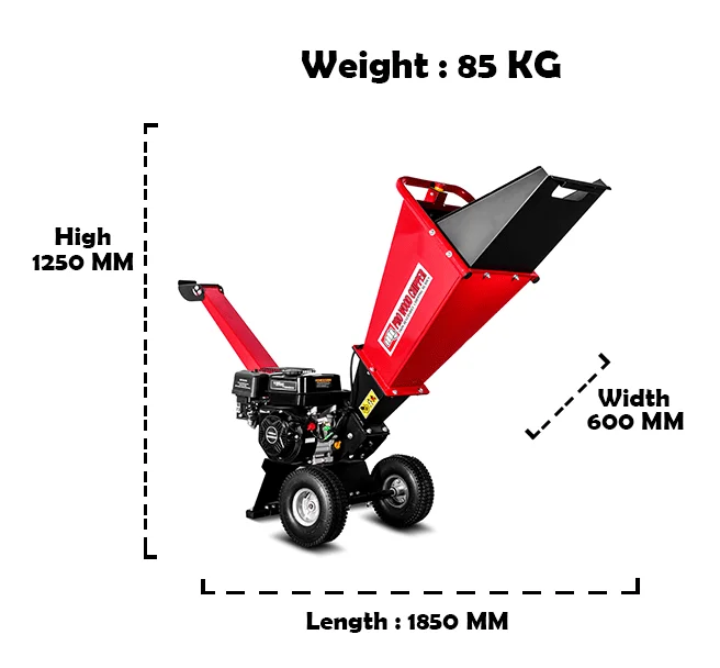 CE/TUV 7HP Factory promotional Wood Crusher tree shredder Machine Making Sawdust Gasoline mulcher chipper electric wood chipper