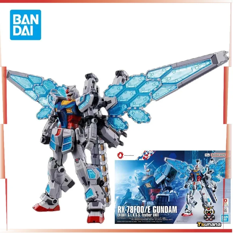 

Bandai RX-78F00/E Gundam Action Figure EX-001 Feather Unit Anime Assembly Model Kit Toys Gifts Original Box