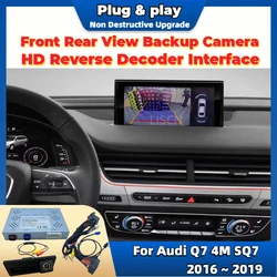 Car Parking Aid Camera For Audi Q7 4M SQ7 2016 ~ 2019 OEM Screen Plug and Play HD Night Vision Front Rear View Backup Camera