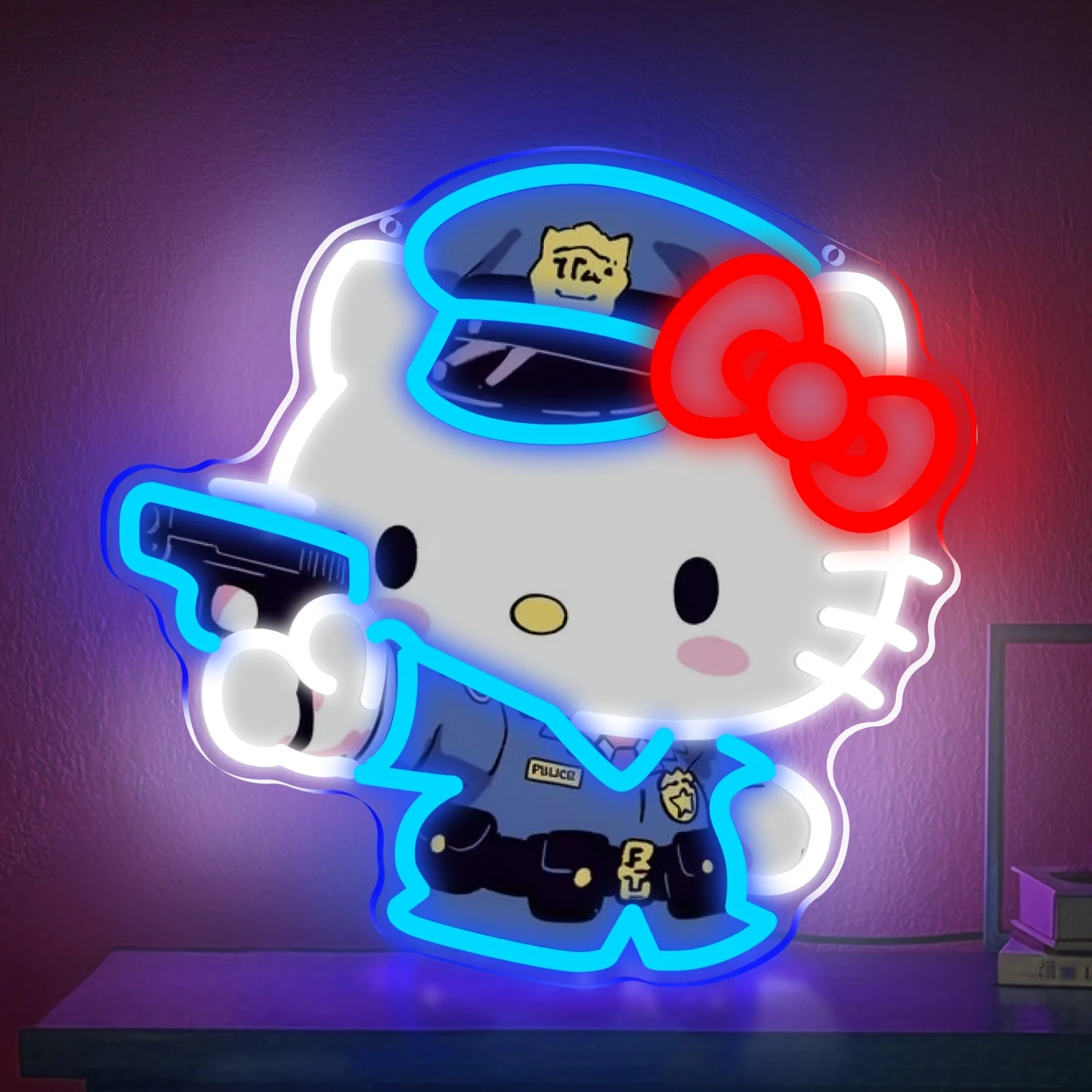 

Неоновая вывеска Sanrio Hello Kitty, светодиодный ночник с регулируемой яркостью, питание от USB, для спальни, игровой комнаты, декора для вечеринок, подарков на дни рождения