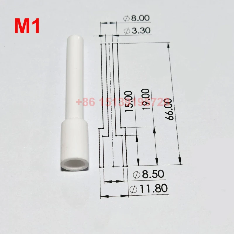 Accessory Of Furnace Ignition Electrode Star Head Spark Plug Plum Head Gas Burner Accessories Ceramic  Cap Square Ceramic Tube