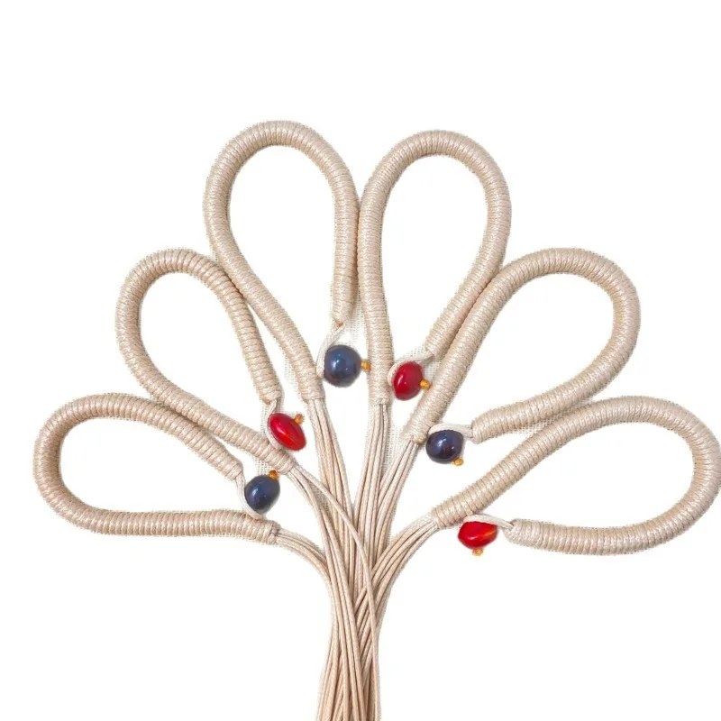 

Fruit Shell Wind Chime Special Pull Ring Rope, Hand Woven Semi-finished Product, 4/6/8 Strands DIY Material Bag Hanging