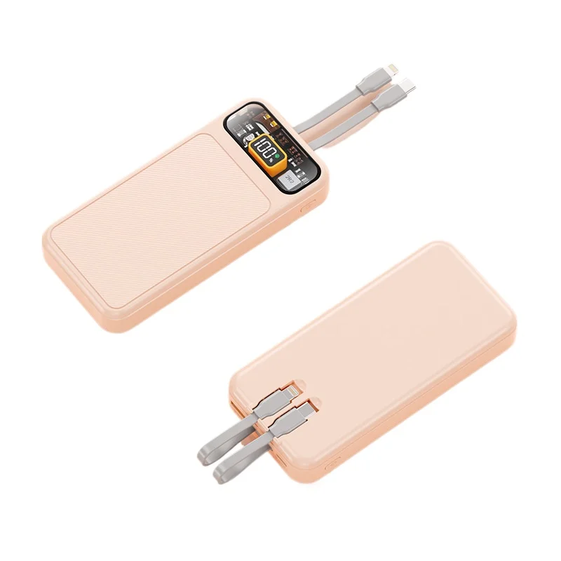 

Two-way fast charging mobile phone large capacity self-contained cable power bank 20000mAh mobile power supply