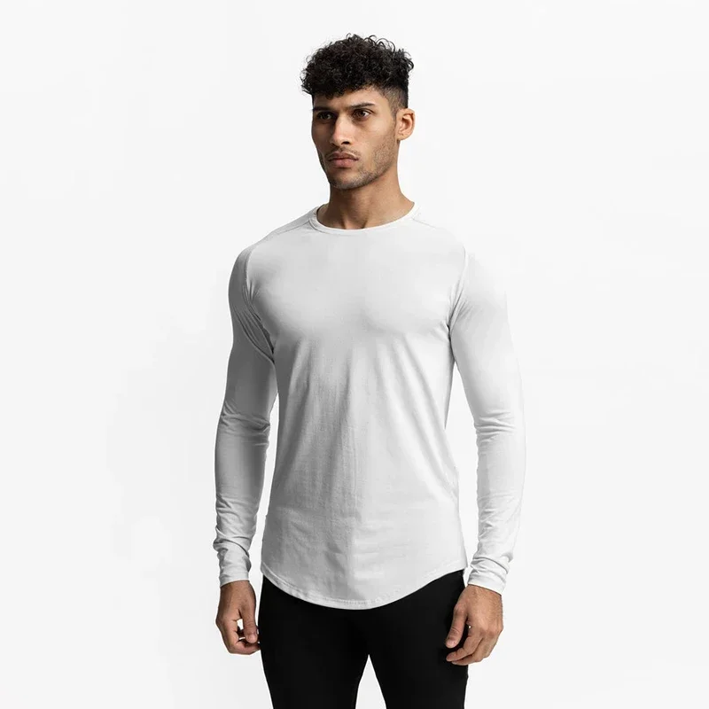 Maglia sportiva aderente uomo, maniche lunghe