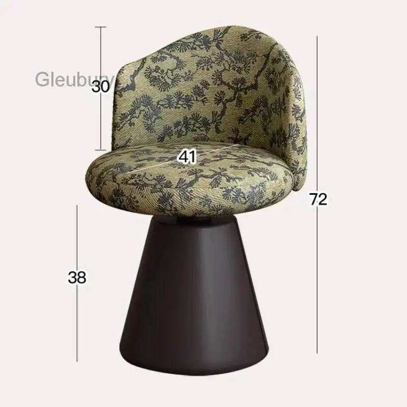 Retro Rotatable Stools Makeup Girls Bedroom Needed Homely Stools Medieval Casual Living Room Furniture Le Tabouret XYDZ view 6