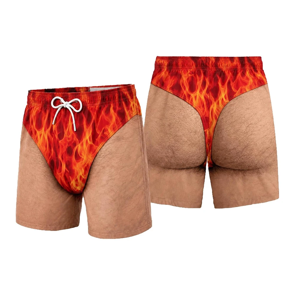 Herren-3D-Stereoskopische-Shorts mit Hüftdruck, lustig und personalisiert, einzigartiges Design, ein Muss für den Sommer, bequem und einfach zu tragen. – Detail 11