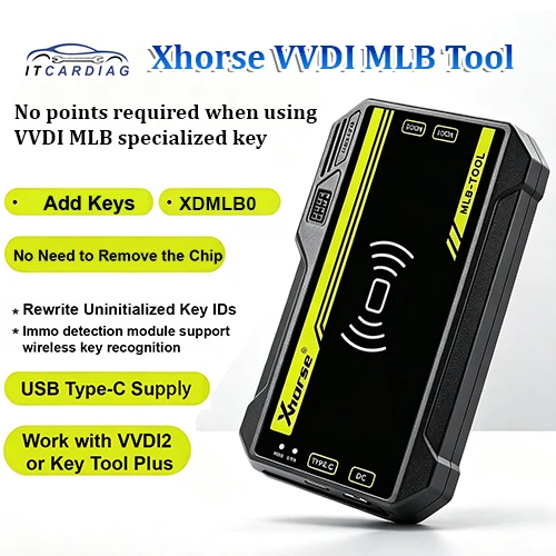 Xhorse VVDI MLB TOOL XDMLB0 Key Programmer Add Key for VW Audi MQB Work with VVDI2 / Key Tool Plus Pad