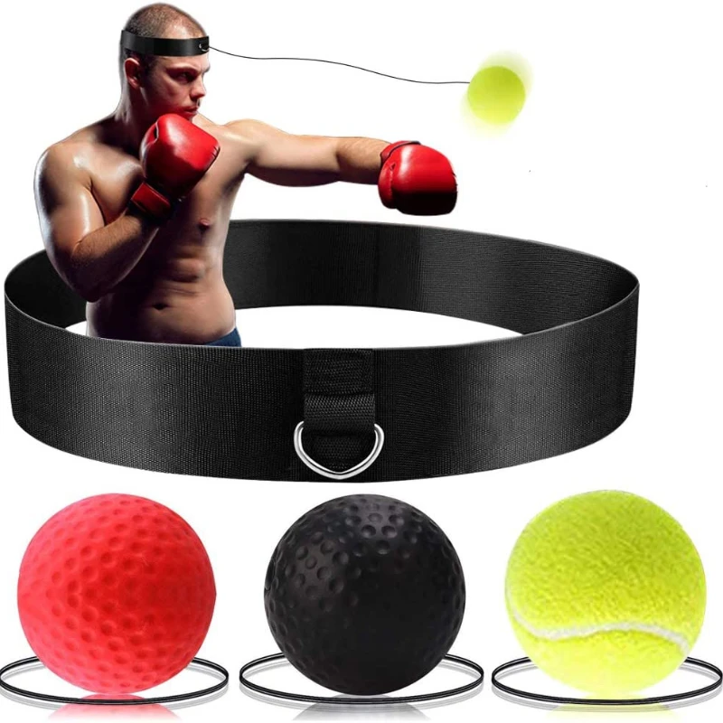 

New Product Boxing Reflex Balls with Headband Speed Sports Training Punch Fight React Head Ball
