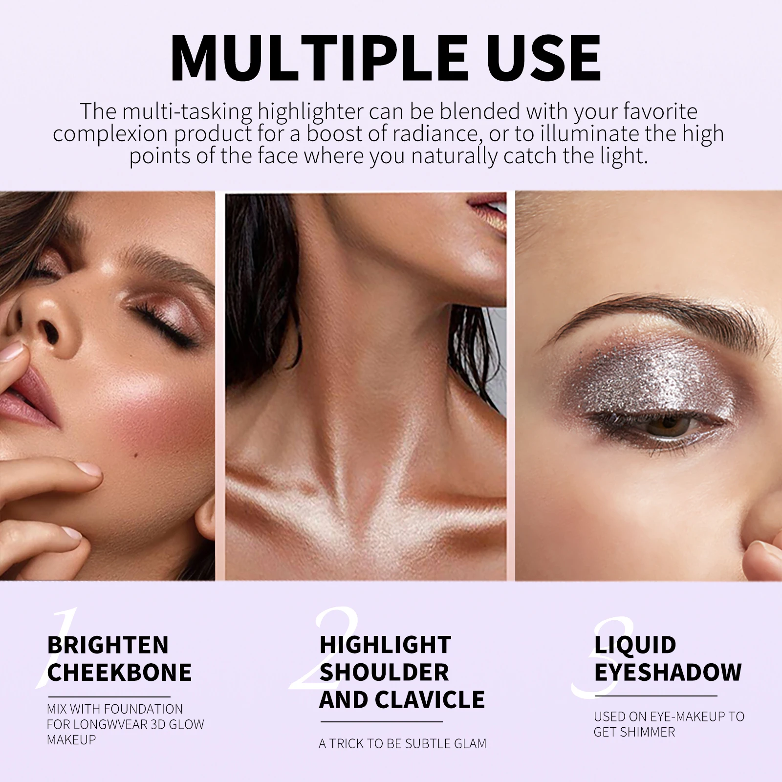 O’cheal Liquid Eye Shadow Neck Diamonds Shiny Waterproof Charming Silkworm Shimmer Eye Makeup Cosmetics Glitter Highly Pigmented