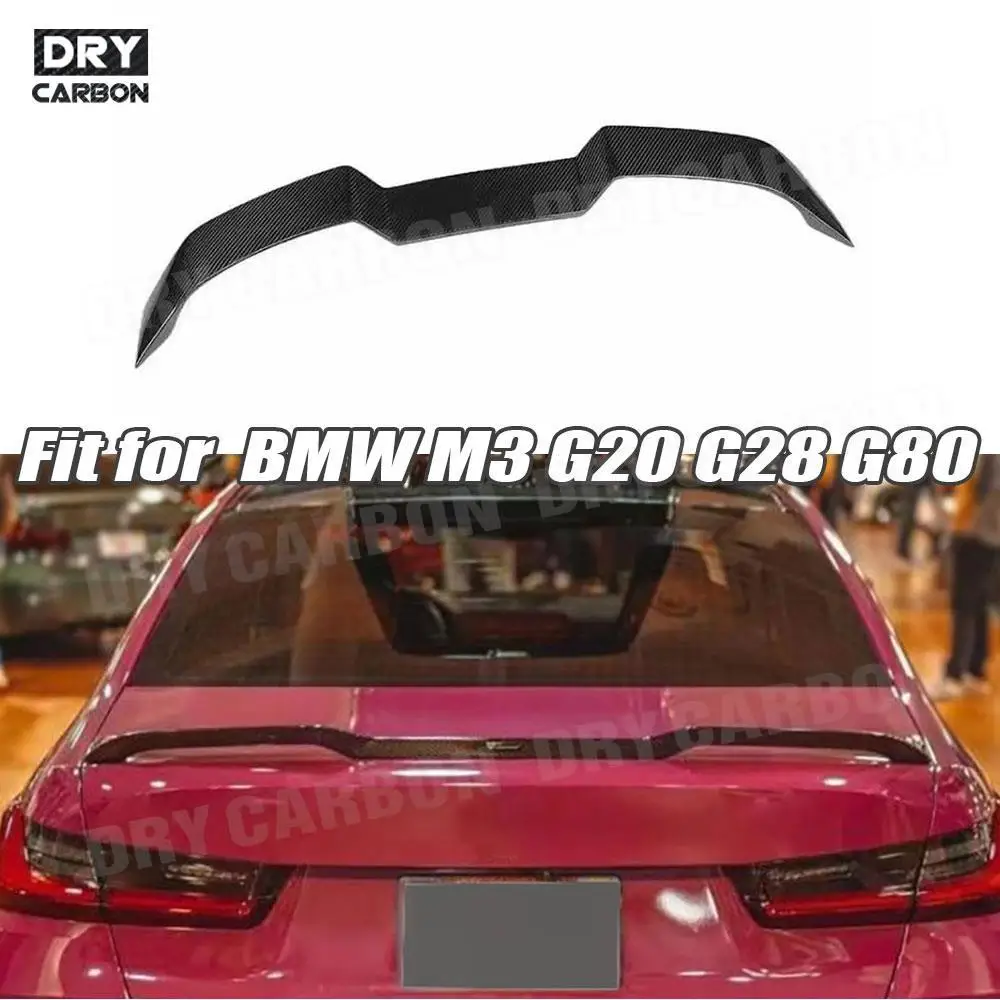 

Carbon Fiber Rear Boot Duckbill Spoiler Wing V Style for BMW 3 Series G20 G28 G80 M3 2020 2021 2022 2023 ABS Car Spoiler