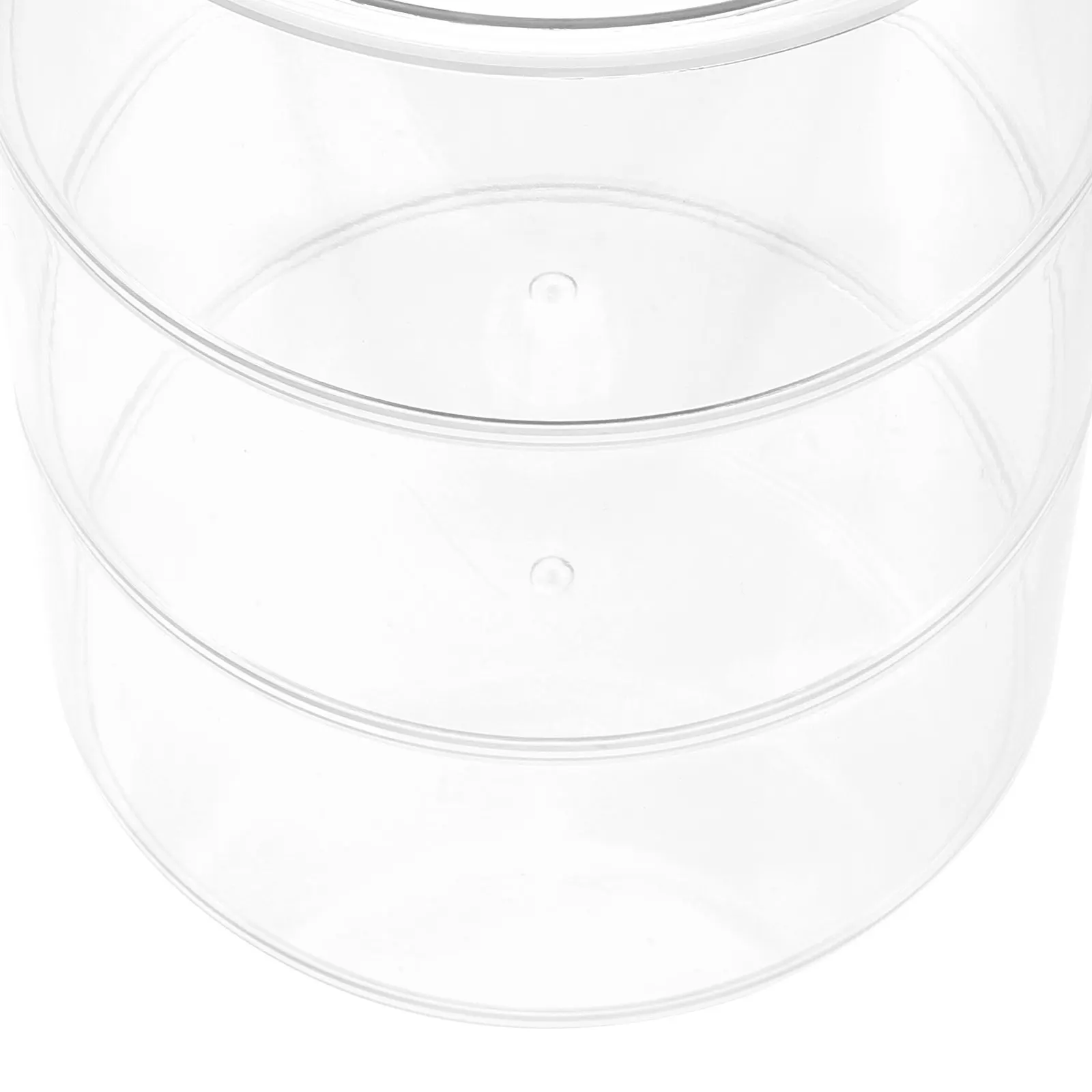 Premium Clear Plastic Belt Jewelry Organizer Box with Lid Multi-Layer Desk Display Holder for Earrings Necklaces Bracelets Rings