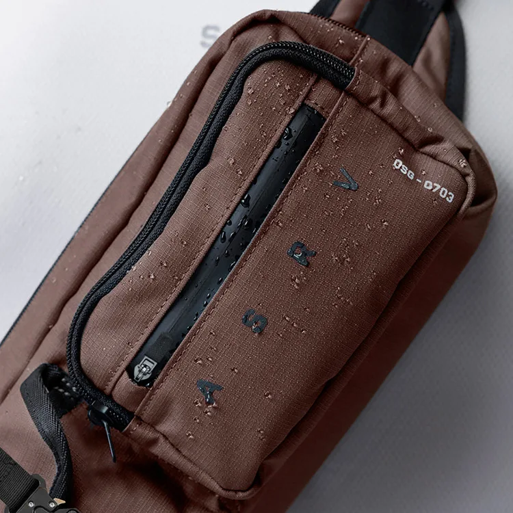 Herren 600D Oxford Wasserdichte Hüfttasche Verschleißfeste Verstellbare Gürteltasche Outdoor Radfahren Sport Umhängetasche Brusttasche – Detail 8