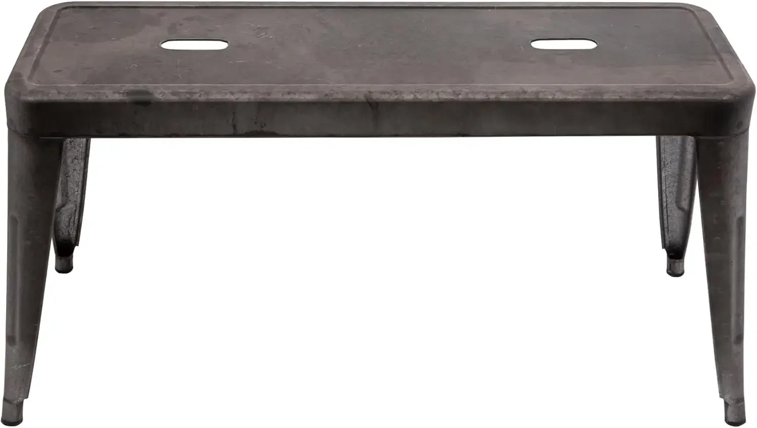 Co-Op Grey & Brown Galvanized Metal Bench