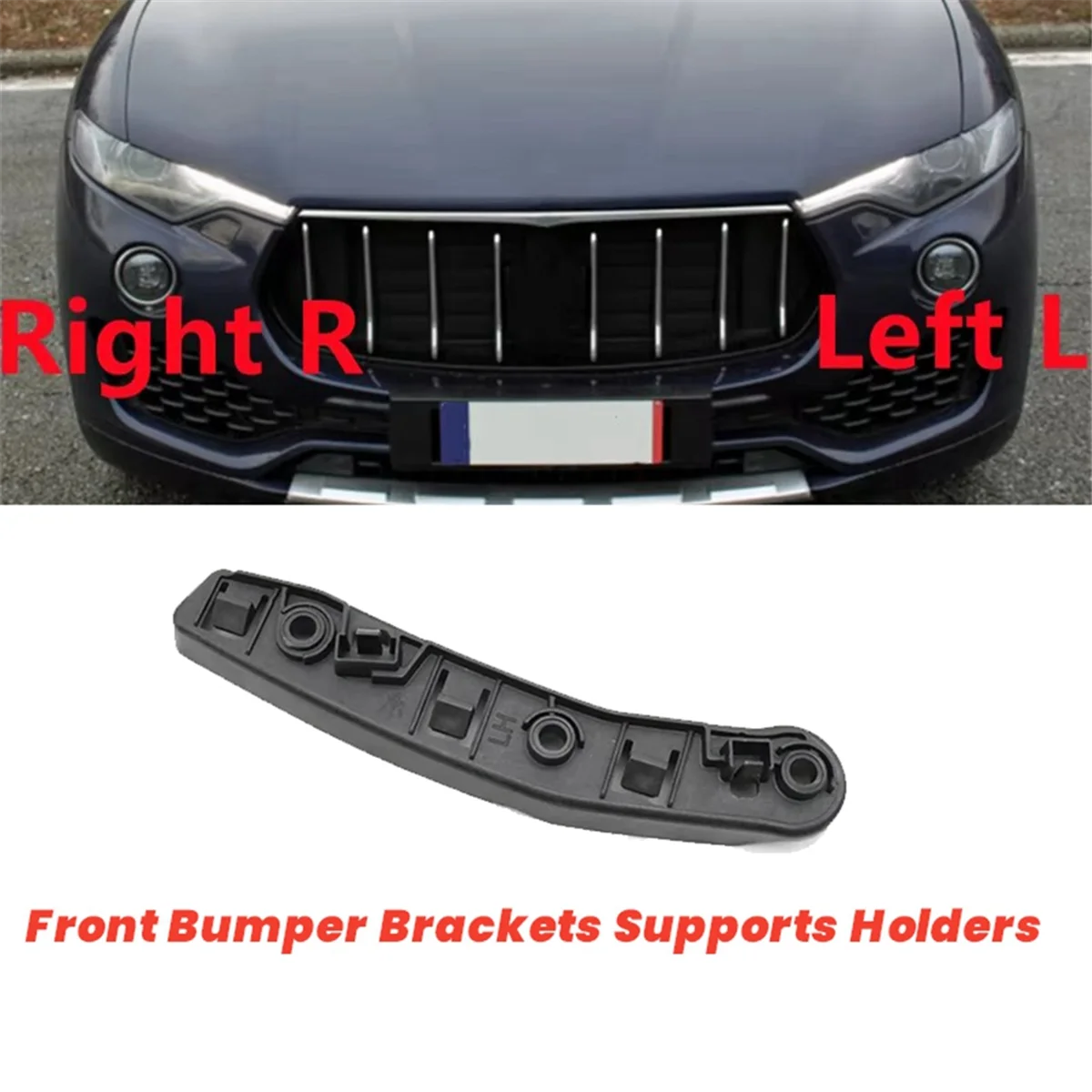 Car Front Bumper Bracket Support Mount for Maserati Levante 2017-2020 670032916 Left Headlight Long Holder