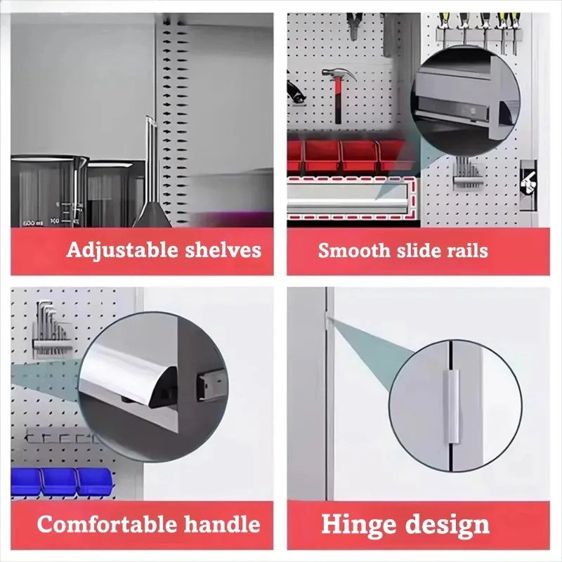 304 stainless steel tool cabinet factory auto repair workshop hardware tool accessories storage thickened drawer cabinet