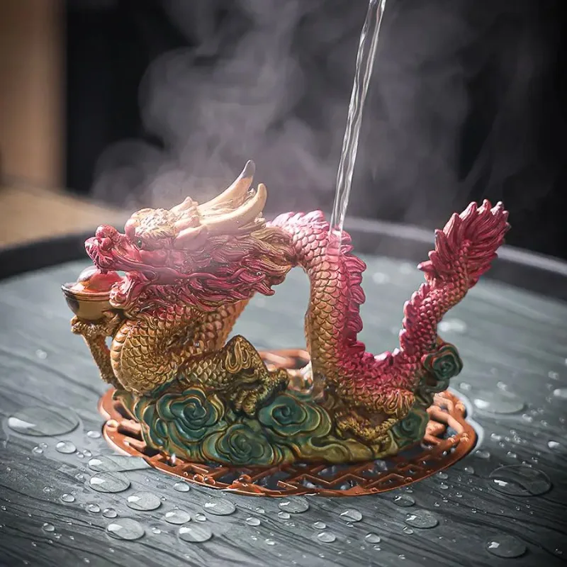 Dragon Tea Pet Creative Multipurpose Color-changing Figurine Chinese Tea Ceremony Home Decoration Kitchen Accessories Gift
