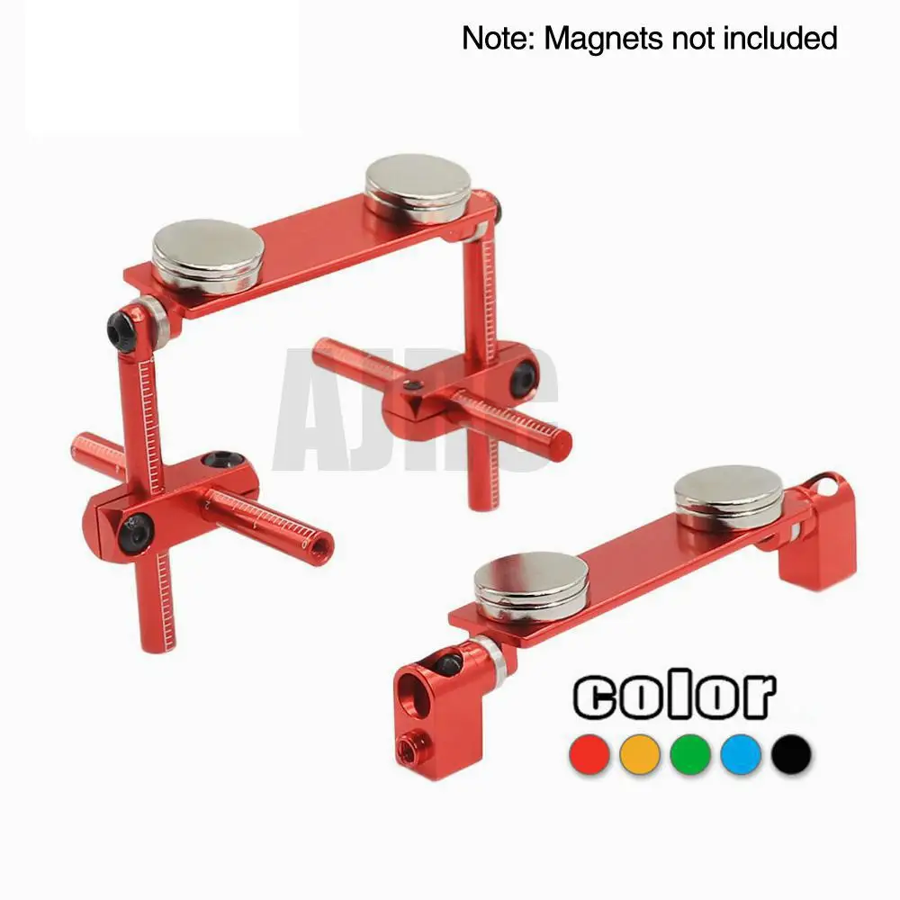 1 Conjunto de Suportes Magnéticos Invisíveis de Liga para Carroceria de Modelos RC 1:10 Drift HSP d90 Sakura Himoto Redcat Exceed Racing