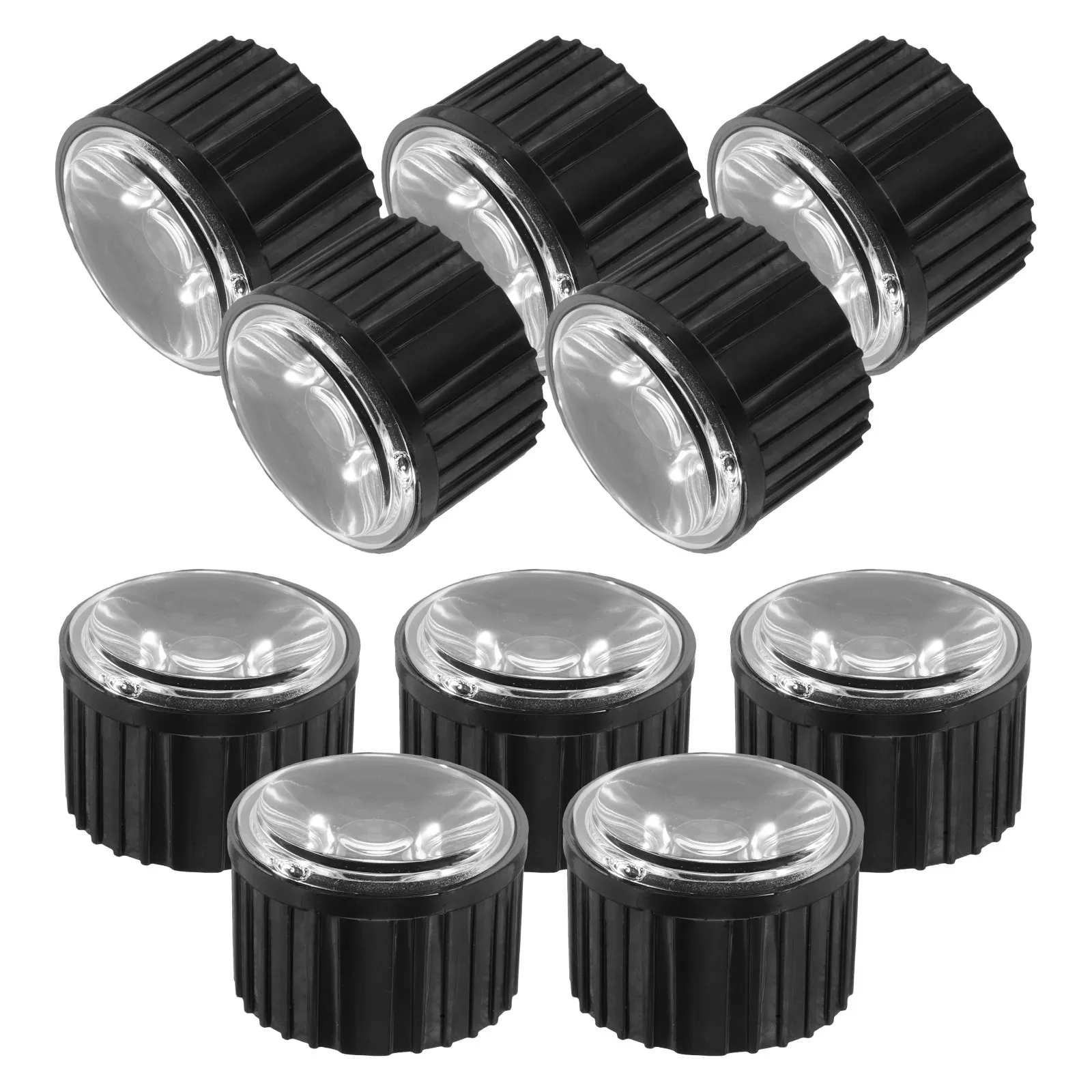 

10Sets Acrylic LED Light Lens with Holder Bracket for Spotlights Wall Washers Ceiling Lights 20Mm Clear Lens Set Easy Install